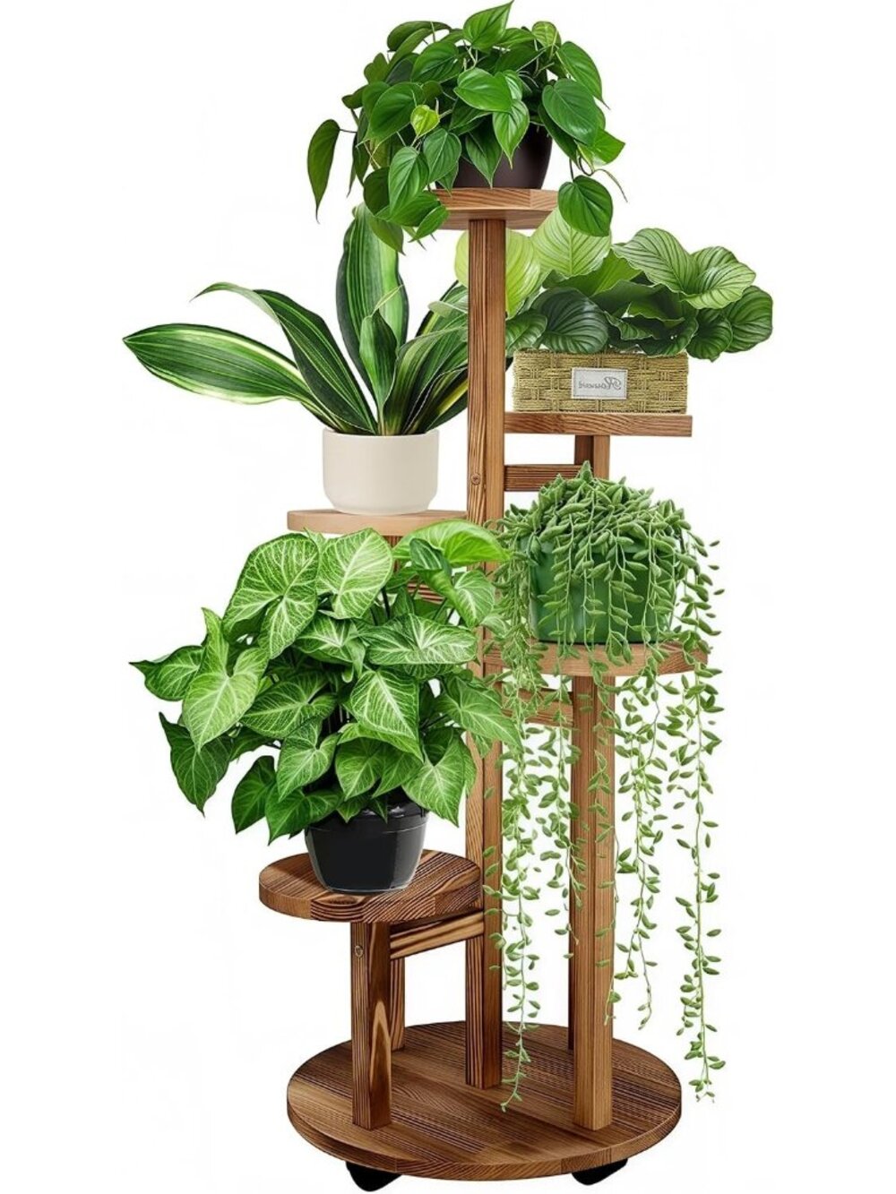New 5 Tiered Tall Plant Stand for Indoor